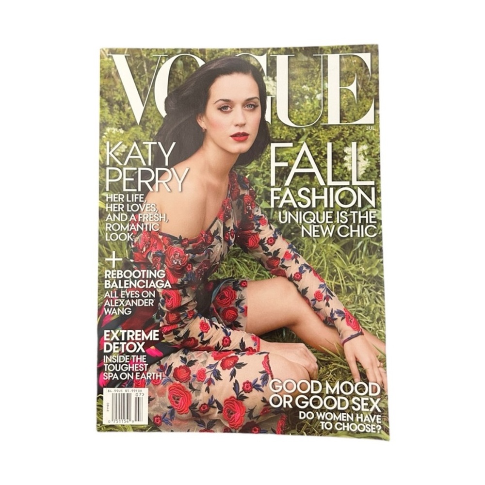 Vogue Magazine July 2013 Fall Fashion Katy Perry Cover Beauty Style Ephemera
